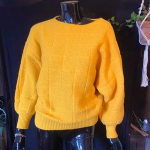 Mustard yellow knitted sweater